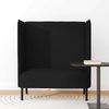 vidaXL Hoher Rücken Sofa 101cm Schwarz Stoff 42010834 Bild 3