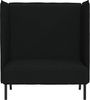 vidaXL Hoher Rücken Sofa 101cm Schwarz Stoff 42010834 Bild 4