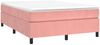 vidaXL Boxspringbett mit Matratze Rosa 140x190 cm Samt 3144680 Bild 3