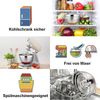 TEAMFAR Rührschüssel 6er-Set Edelstahl Salatschüssel Luftdichten Deckel 0.7L Bild 4