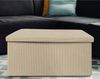 4x Sitztruhe aus Cordstoff 76x38x38cm Stauraum Aufbewahrungsbox Truhe Sitzbank Bank faltbar Bild 3