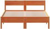 vidaXL Massivholzbett ohne Matratze Wachsbraun 120x200 cm Kiefernholz 842757 Bild 4