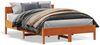vidaXL Massivholzbett ohne Matratze Wachsbraun 120x200 cm Kiefernholz 842757 Bild 2