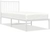 vidaXL Metallbett ohne Matratze mit Kopfteil Weiß 75x190 cm 350921 Bild 2