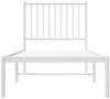 vidaXL Metallbett ohne Matratze mit Kopfteil Weiß 75x190 cm 350921 Bild 5