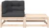 vidaXL Garten-Ecksofa mit Kissen und Hocker 838109 Bild 5