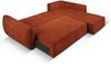 Micadoni Ecksofa Kaelle 4-Sitzer mit Schlaffunktion Rechts Chenille Terrakotta Bild 5