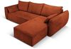 Micadoni Ecksofa Kaelle 4-Sitzer mit Schlaffunktion Rechts Chenille Terrakotta Bild 3