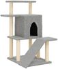 vidaXL Kratzbaum mit Sisal-Kratzsäulen Hellgrau 97 cm 172098 Bild 2