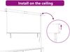 vidaXL Rollo Gelb und Blau 200 x 250 cm Stoff und Aluminium 362088 Bild 5
