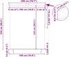 vidaXL Rollo Gelb und Blau 200 x 250 cm Stoff und Aluminium 362088 Bild 4
