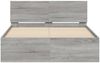 vidaXL Bettgestell mit Kopfteil Grau Sonoma 135x190 cm 3207509 Bild 5