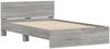 vidaXL Bettgestell mit Kopfteil Grau Sonoma 135x190 cm 3207509 Bild 4