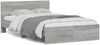 vidaXL Bettgestell mit Kopfteil Grau Sonoma 135x190 cm 3207509 Bild 2
