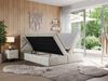 Boxspringbett, Polsterbett mit Multipocket-Matratzen und Topper, dekorativem Kopfteil, zwei Bettkästen - NEOMI - 200 x 200 cm - Beige Velours - H3 Bild 2