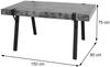 Esstisch HWC-L54, Tisch Küchentisch Esszimmertisch, Industrial Metall 150x90cm ~ dunkle Wildeiche Bild 3