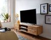 Lowboard Holz Eiche-Dekor 160 x 45 x 40 cm TV-Kommode mit zwei Türen, Design TV-Schrank Hoch, Fernsehtisch Fernsehschrank Modern, Fernsehkommode Wohnzimmer Bild 3