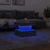 vidaXL Couchtisch mit LED-Leuchten Betongrau 50x50x40 cm 839843 Bild 5