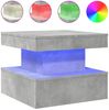 vidaXL Couchtisch mit LED-Leuchten Betongrau 50x50x40 cm 839843 Bild 2