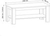 AX LIVING Wohnzimmer Tisch Palmano – 120 cm breit, Stilvoll Grau Bild 2