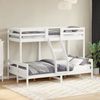 vidaXL Etagenbett 80x200/120x200 cm Weiß Massivholz Kiefer 3207162 Bild 3