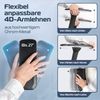 CLOUVOU ProSeat, ergonomischer Bürostuhl, thermoregulative Materialien, 4D-Armlehnen, 3D-Kopfstütze, BladeWheels, Schwarz Bild 4