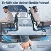 CLOUVOU ProSeat, ergonomischer Bürostuhl, thermoregulative Materialien, 4D-Armlehnen, 3D-Kopfstütze, BladeWheels, Schwarz Bild 3