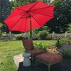 Yaheetech Sonnenschirm ∅ 223/270/294/327 cm, Gartenschirm mit Kurbel, Neigbar, UV Schutz 50+ Bild 2