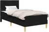 vidaXL Bettrahmen Schwarz 90 x 200 cm Polyester 3414936 Bild 2