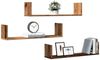 vidaXL Wandregale 3 Stk. Altholz-Optik 80x18x18 cm Holzwerkstoff 853297 Bild 3