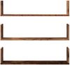 vidaXL Wandregale 3 Stk. Altholz-Optik 80x18x18 cm Holzwerkstoff 853297 Bild 4