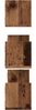 vidaXL Wandregale 3 Stk. Altholz-Optik 80x18x18 cm Holzwerkstoff 853297 Bild 5