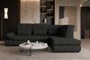 Couch Ares L Form in Stoff - Strukturstoff - schwarz - Rechts Bild 5