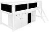 Kinderhochbett 90x200 mit Schrank, Kreidetafel, Rutsche und Treppe, Alternative zum klassischen Hochbett, weiß Bild 5