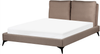 Bett mit Lattenrost Bouclé MELLE 140 x 200 cm Braun Bild 4