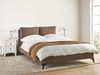 Bett mit Lattenrost Bouclé MELLE 140 x 200 cm Braun Bild 3