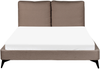 Bett mit Lattenrost Bouclé MELLE 140 x 200 cm Braun Bild 5