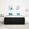 vidaXL Bettrahmen mit Matratze Schwarz 180 x 200 cm Stoff 3399304 Bild 3