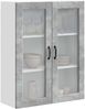 vidaXL Wandglas-Schrank PORTO Beton Grau 80 x 31 x 100 cm 885508 Bild 3