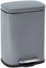 WENKO LENO Kosmetikeimer 5 Liter, Grau, Easy-Close, lackierter Stahl, Absenkautomatik Bild 2