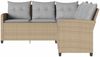 vidaXL L-förmiges Couchsofa mit Kissen Beige Polyrattan 365418 Bild 3