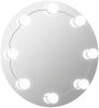 vidaXL Wandspiegel mit LED-Beleuchtung Rund Glas 3078641 Bild 2
