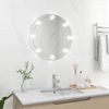 vidaXL Wandspiegel mit LED-Beleuchtung Rund Glas 3078641 Bild 3