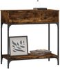Konsolentisch, Beistelltisch, Konsole Räuchereiche 75x34,5x75 cm Holzwerkstoff Bild 4