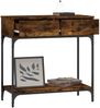 Konsolentisch, Beistelltisch, Konsole Räuchereiche 75x34,5x75 cm Holzwerkstoff Bild 3