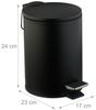 Relaxdays Runder Kosmetikeimer 3 Liter Bild 4