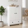 vidaXL Sideboard Hochglanz Weiß 66 x 34,5 x 95 cm Holzwerkstoff 893979 Bild 4