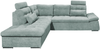 Ecksofa Medan von Ed Exciting Design Ice Blue – Modernes Sofa mit Schlaffunktion & Glow Mikrofaser Bild 3