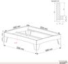 Holzbett (Fichte) "Rosi" 160 x 220 cm 48 cm ohne Kopfteil Massivholzbett Bett Bild 5