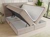 Boxspringbett Mollo mit 2 Bettkästen, Doppelbett mit Bonell-Matratze und Topper, Polsterbett in weichem Cordstoff, Bett, Bettgestell für Schlafzimmer (Beige (Tilia 03), 140 x 200 cm) Bild 3